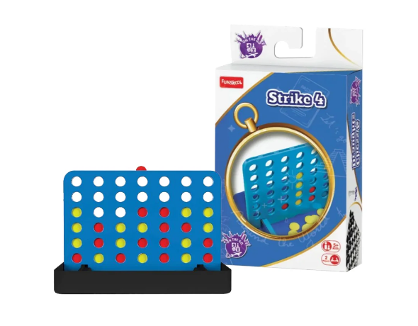 Funskool Travel Strike 4 OTG Multicolor Board Game, Ages 5+