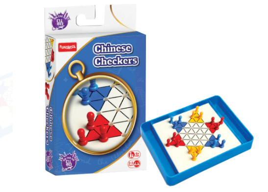 Funskool Travel Chess And Draught Board Game, Ages 7+