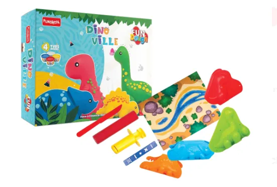 Funskool Fundough Dino Ville Playset, Ages 3+