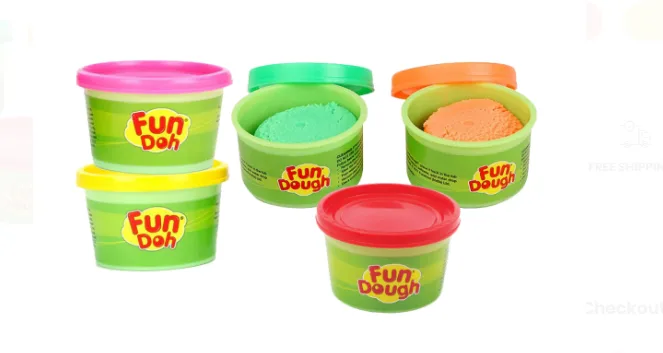 Funskool Fundough 3 Oz Assortment Tub, Ages 3+