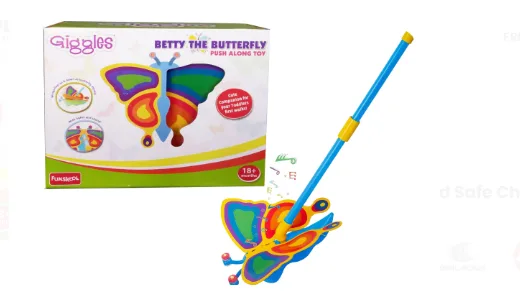 Funskool Giggles Betty The Butterfly, Ages 18m+ (Damaged Box)